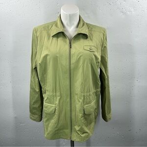 Christopher & Banks Women's Green Lightweight Rain Jacket XL